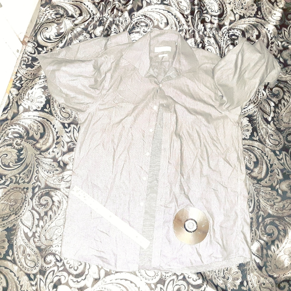 new MICHAEL KORS large mens gray shirt